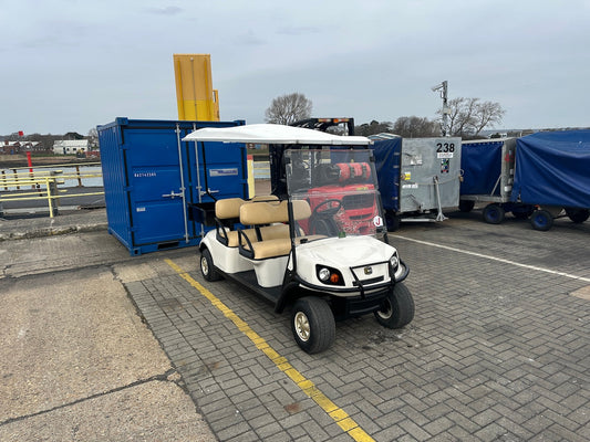 Cushman Shuttle 4 Bound for Jersey Hotel Guests