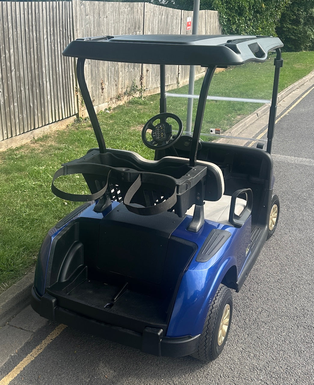 EZGO RXV ELiTE golf buggy with cargo box