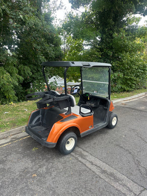 2019 EZGO RXV ELiTE - Electric - Sunburst Orange - Used - Good Condition thumbnail 2
